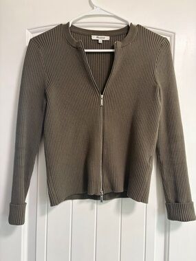Madewell zipper Cardigan